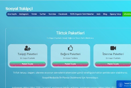 Tiktok Paketleri - Uygun Fiyata Sosyal Medya Hizmeti