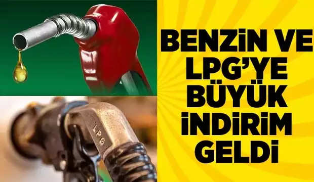 Benzine Ve Otogaza Büyük İndirim